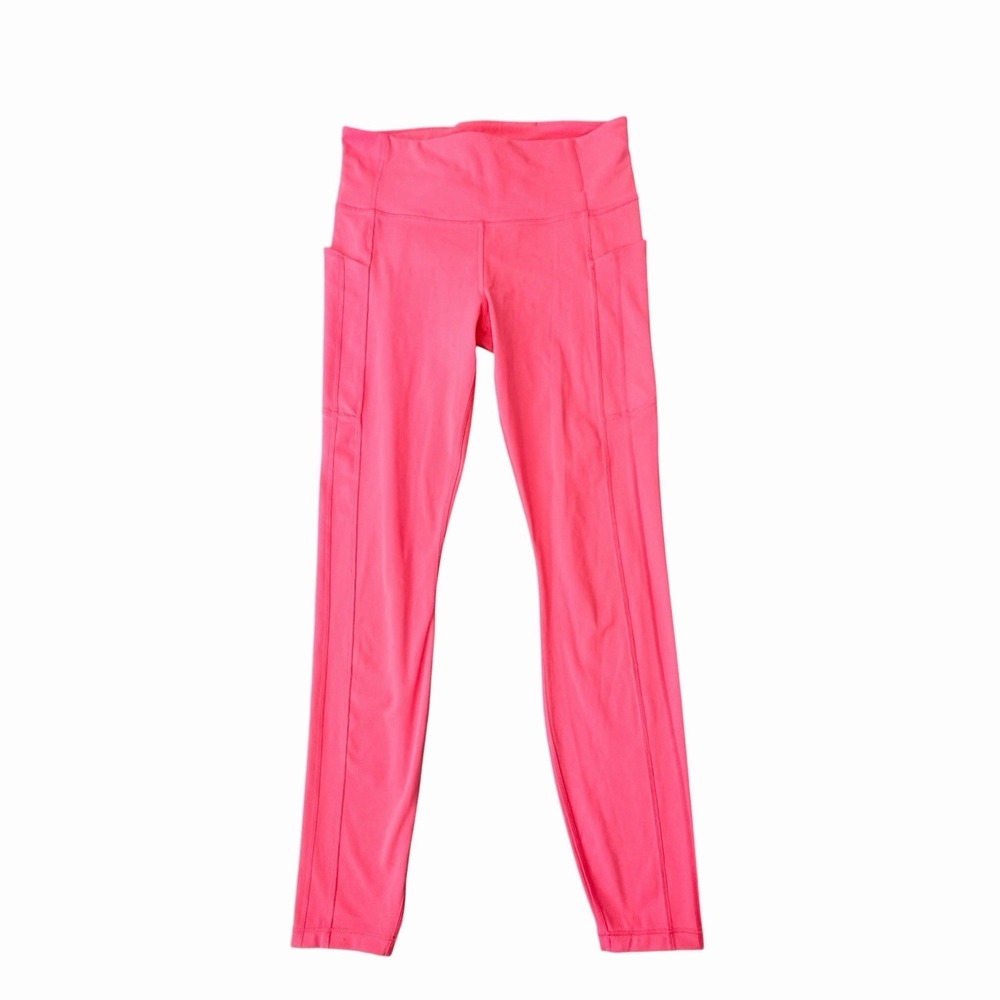 Athleta Ultimate Stash II Tight Women's Medium Pockets Pink Leggings Yoga Run